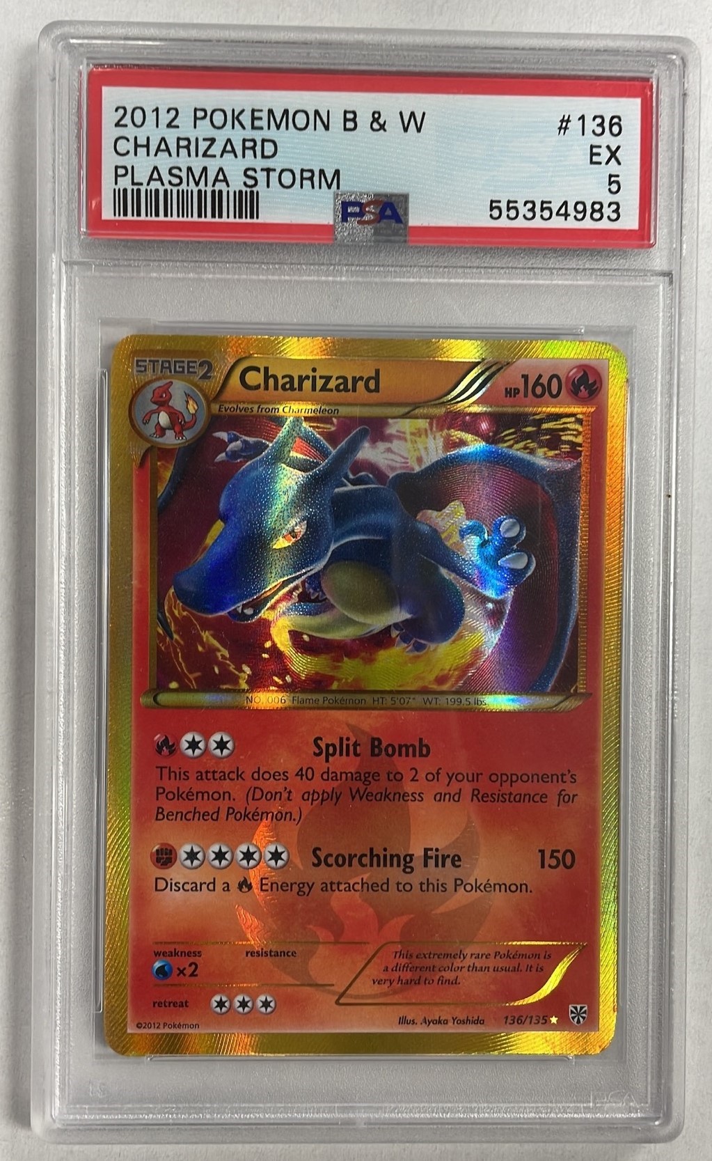 Charizard - 136/135 - PSA 5